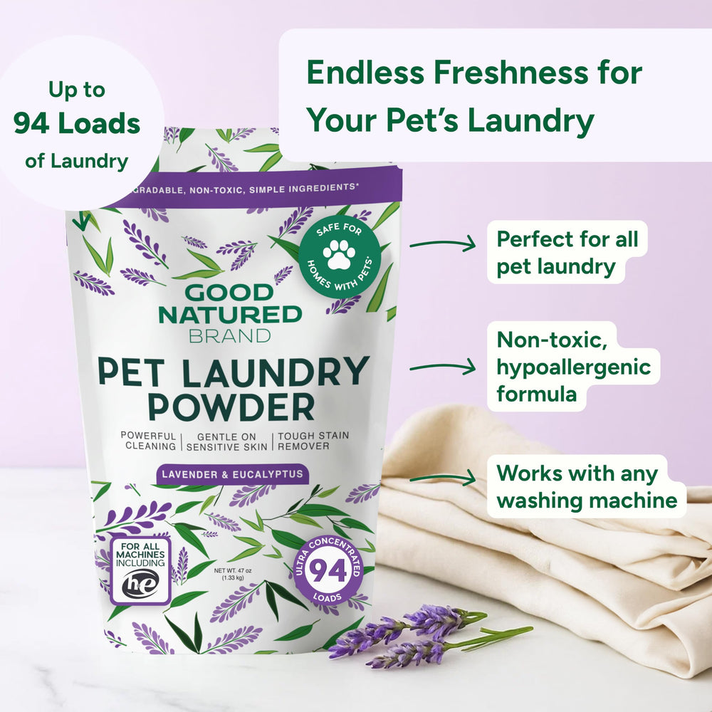 Limpieza de camas y mantas de mascotas con Good Natured Brand
