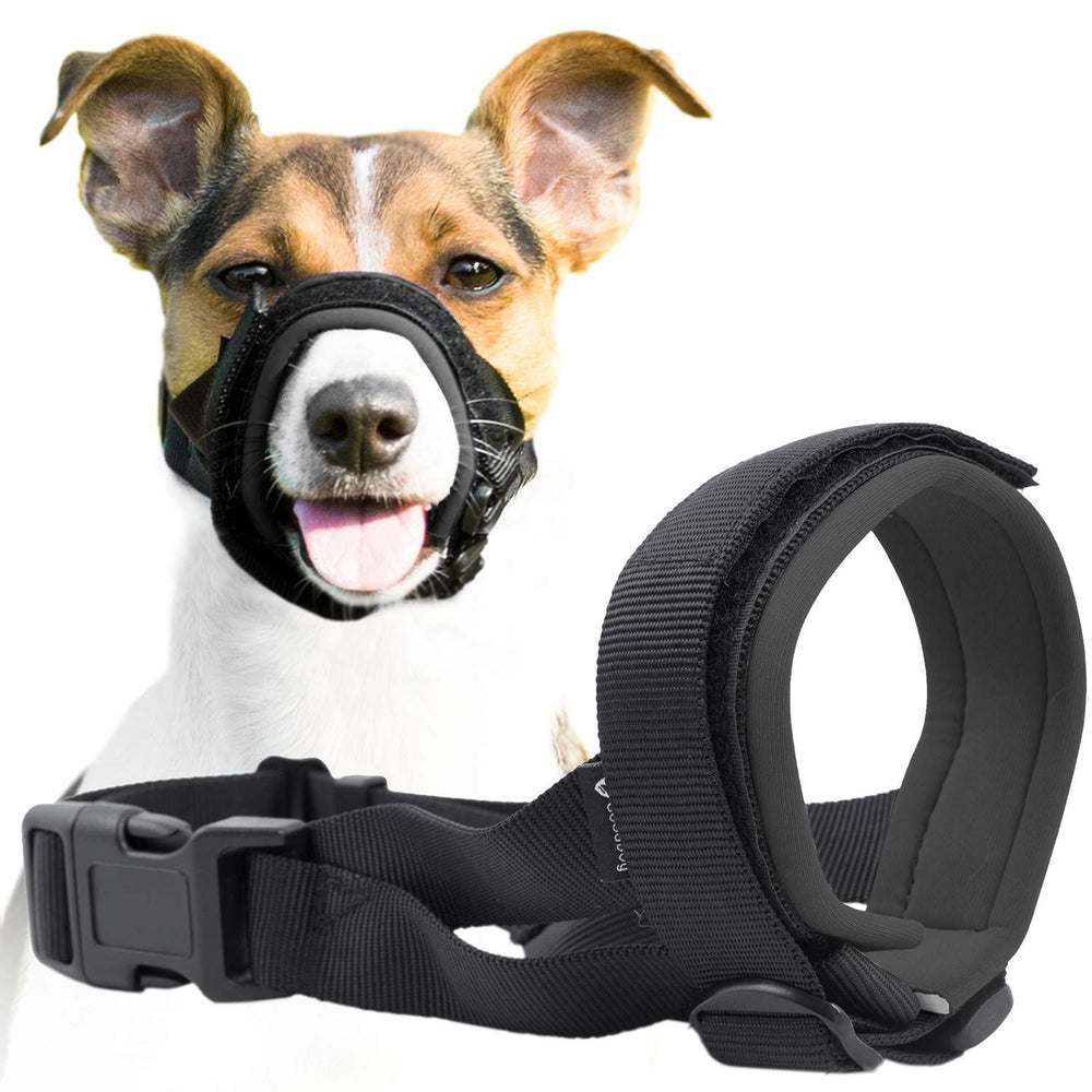 GoodBoy Gentle Muzzle Guard ofrece ajuste preciso para el hocico y comodidad.