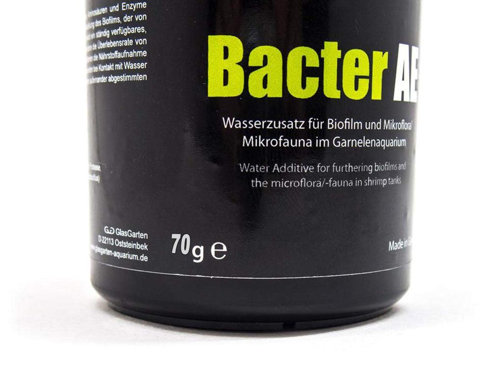 GOODGROWLIES GlasGarten Bacter AE Shrimp: muestra cómo el biofilm puede desarrollarse en el agua.