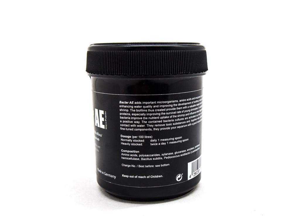GOODGROWLIES GlasGarten Bacter AE Shrimp: etiqueta con información clave del producto.