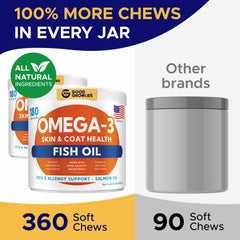 GOODGROWLIES Omega3 para perros, pelaje suave y brillante gracias al omega3.