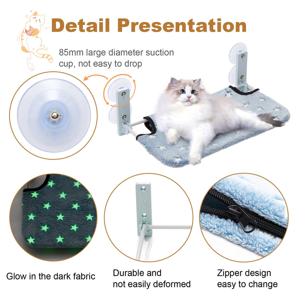 Goodhipi instalación rápida de la hamaca para ventana del gato