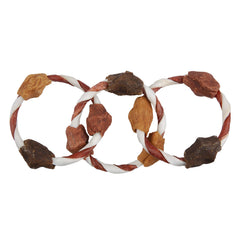 Good'n'Fun: anillo masticable de sabor triple, fuente de proteína potencial.