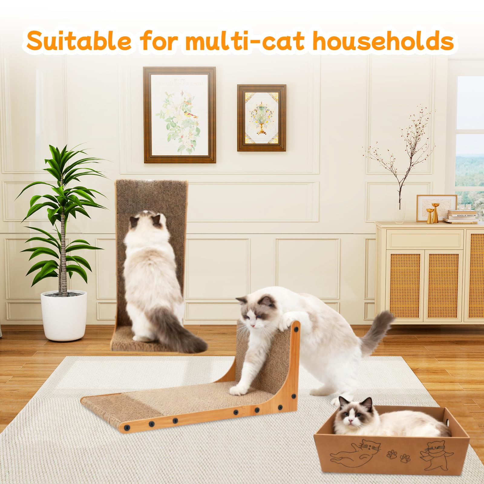 Goosheep dos rascadores para gatos, ideal para juego y ejercicio