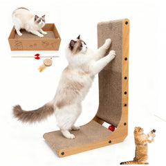 Goosheep rascador en L para gatos; ideal para afilar uñas sin dañar muebles