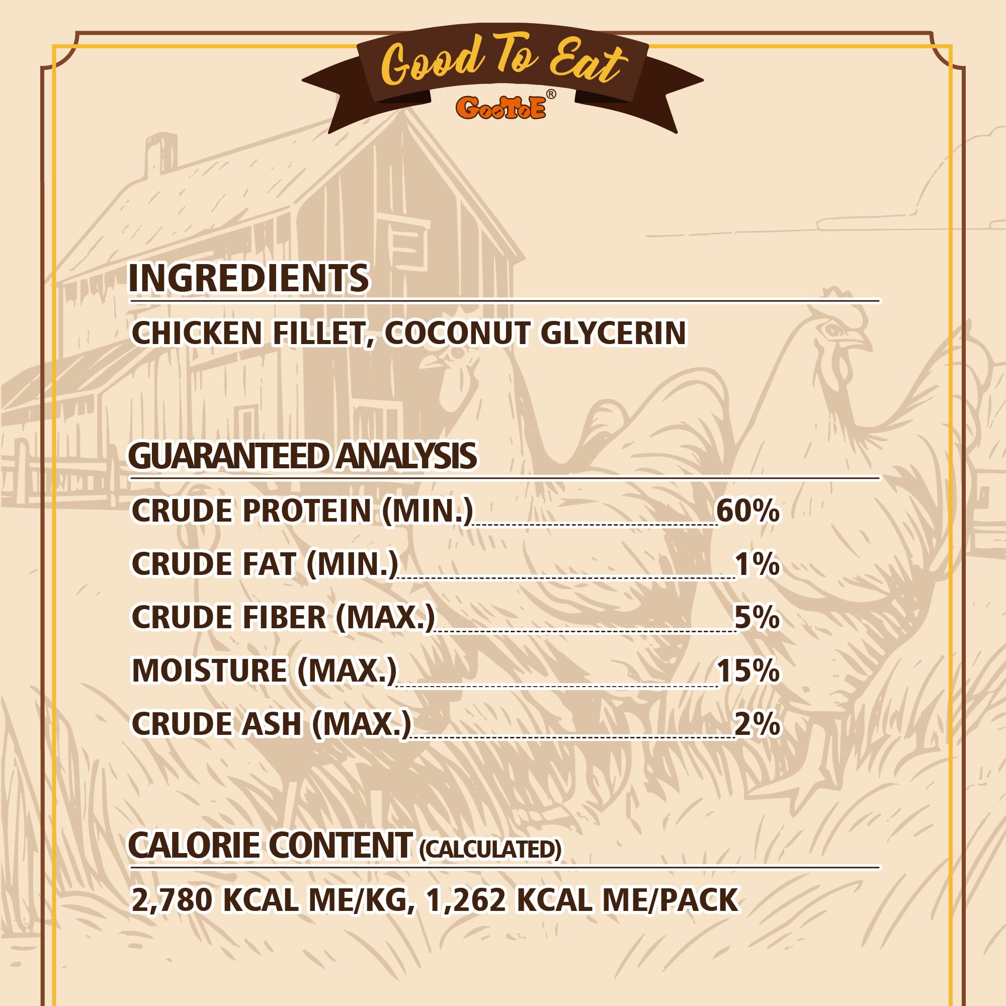 Gootoe ingredientes naturales sin artificiales, opción saludable para perros sensibles.