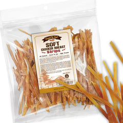 Gootoe Premios Suaves para Perro: tiras de pollo deshidratadas en 1 lb para entrenamiento diario