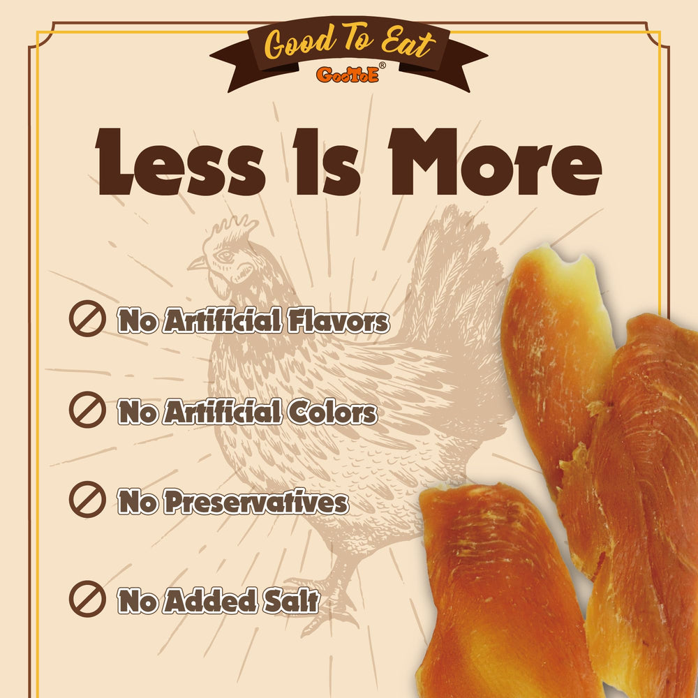 Gootoe jerky sin gluten para perros.