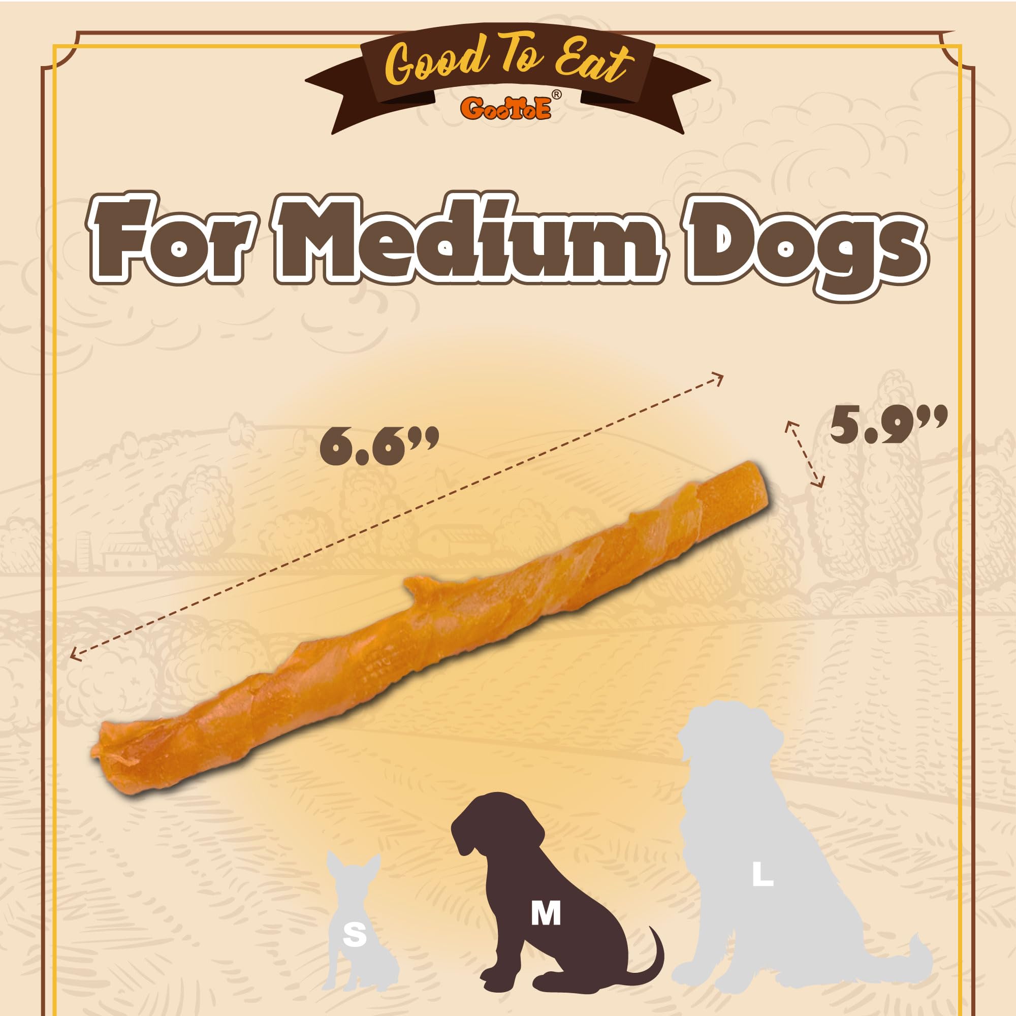 Gootoe tendones de pavo para perros: dieta natural.