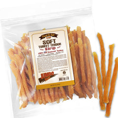 Gootoe Tendones de pavo suaves 1 lb, recompensa ideal para perros pequeños