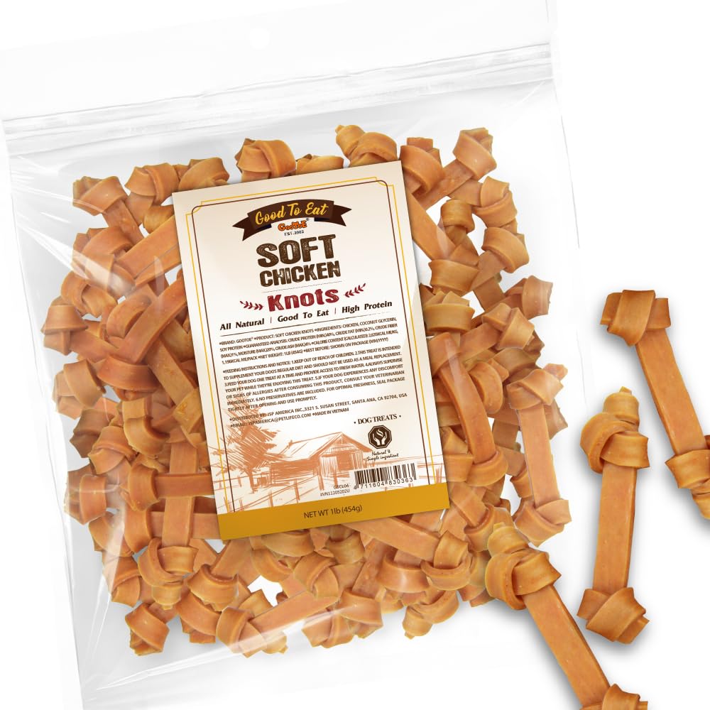 Gootoe tiras de pollo suaves, ideales para entrenamiento diario.