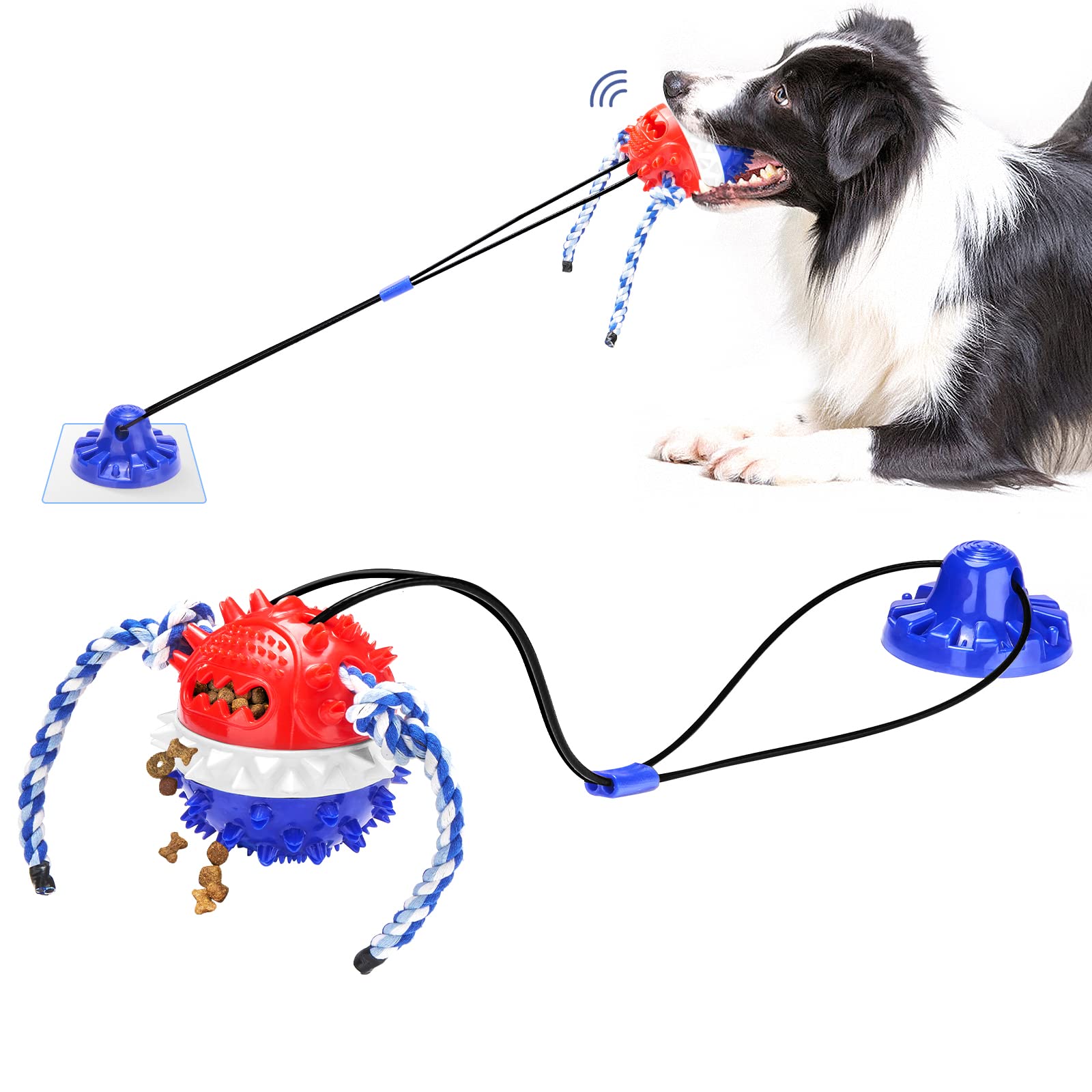 Juguete interactivo gootosee con ventosa para estimulación durante el juego.