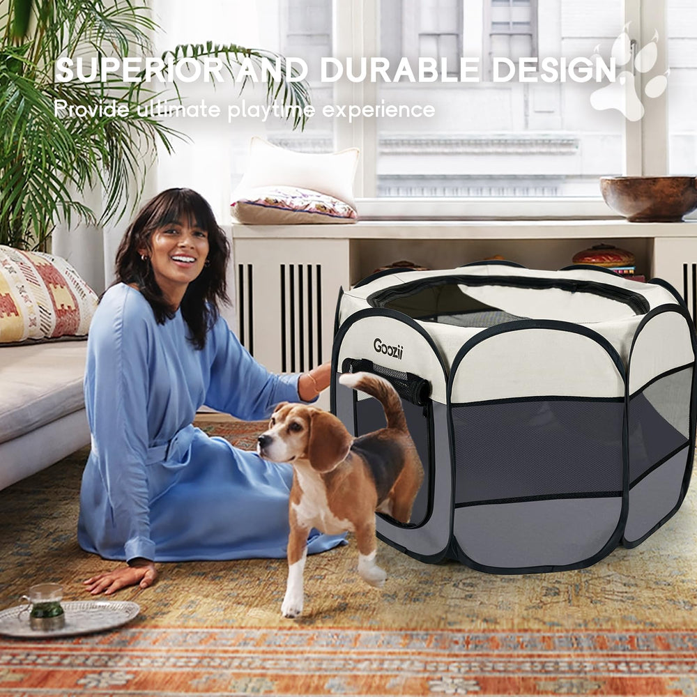 Goozii jaula para perros en exterior, ideal para viajar y acampar