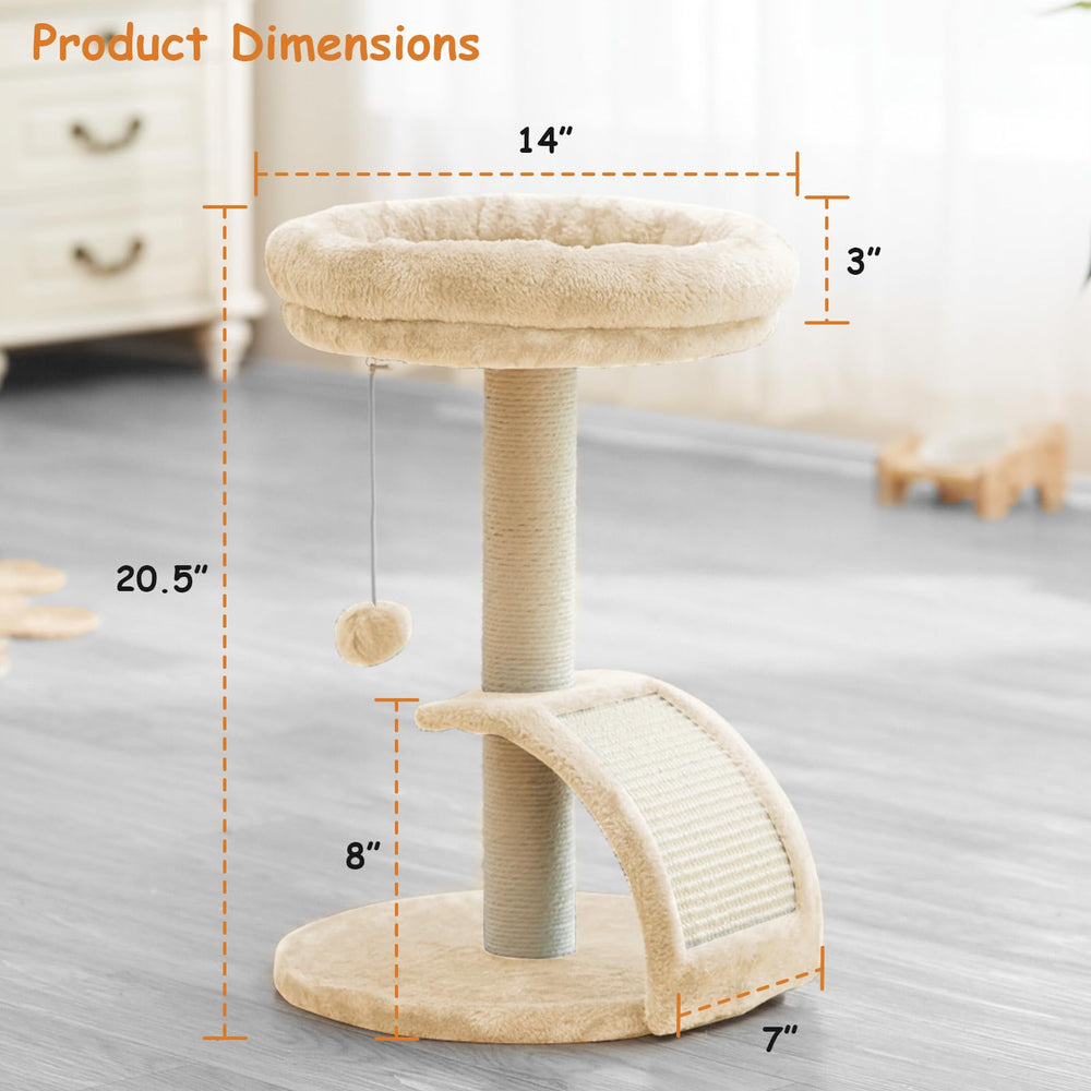 Goozii torre, dimensiones 20,5 pulgadas alto y 14 pulgadas diámetro, ideal para apartamentos.