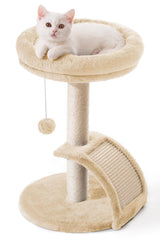 Goozii torre para gatos con poste rasca, ideal para ejercicio diario.
