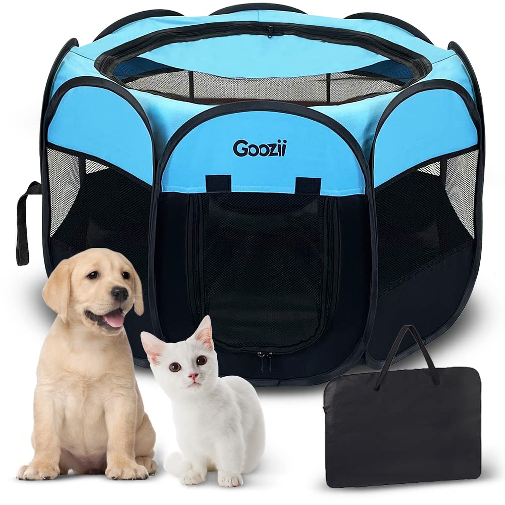 Goozii jaula de juego para perros grandes con tela impermeable para exterior