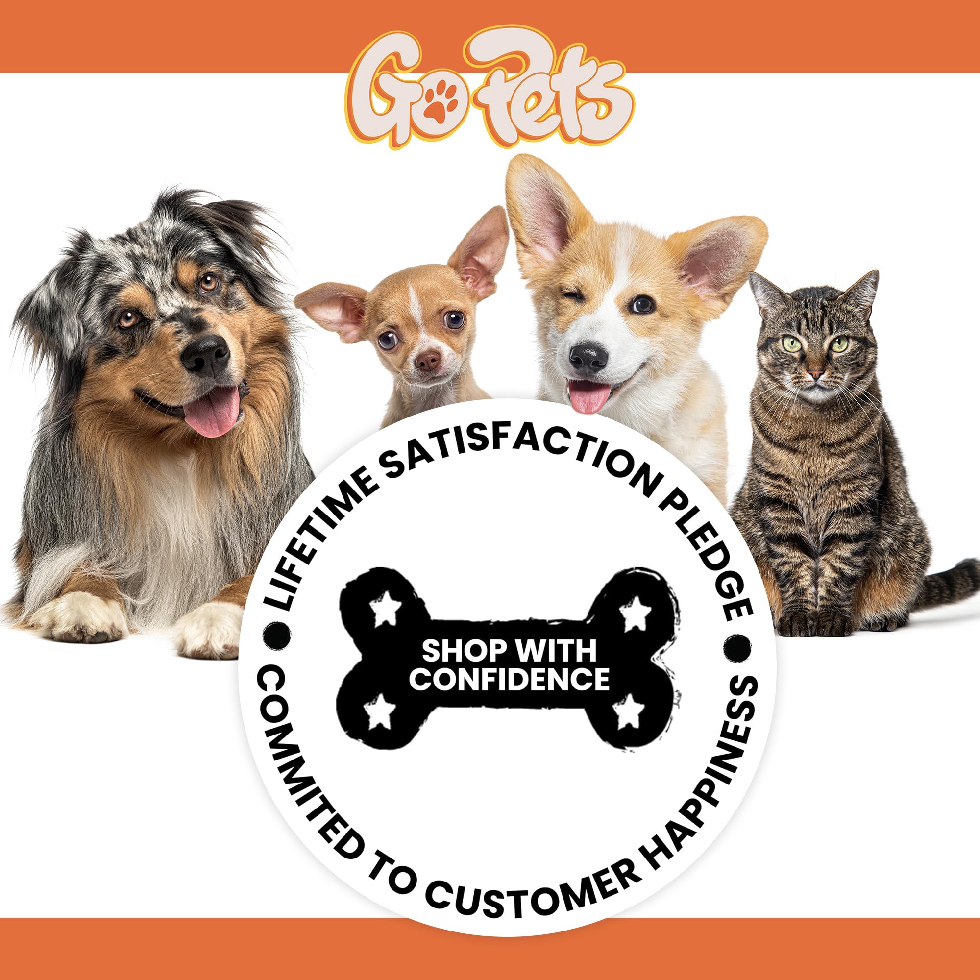 GoPets agarre antideslizante ofrece control y confort durante el cuidado.