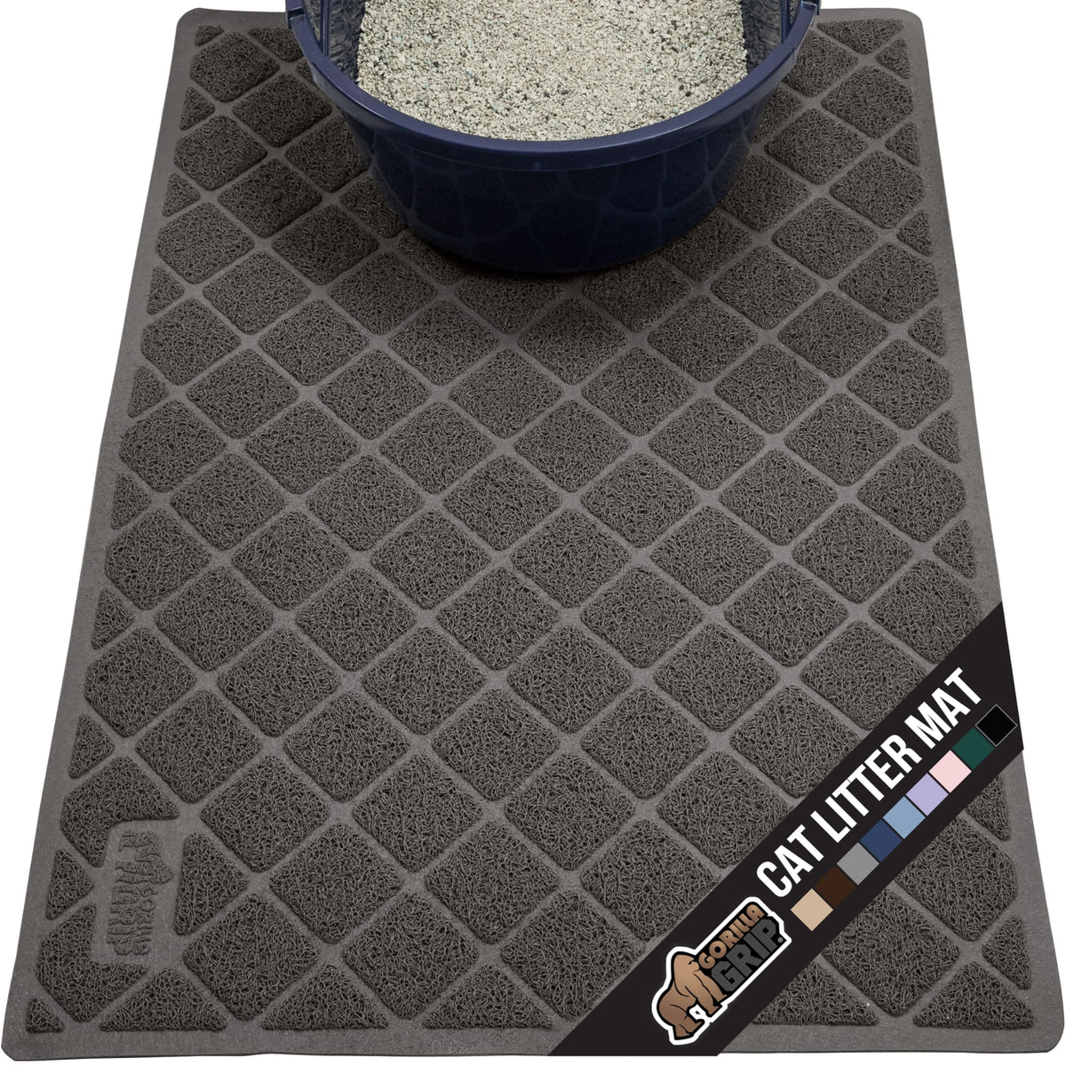 GORILLA GRIP, almohadilla para caja de arena, captura arena y mantiene el suelo limpio.