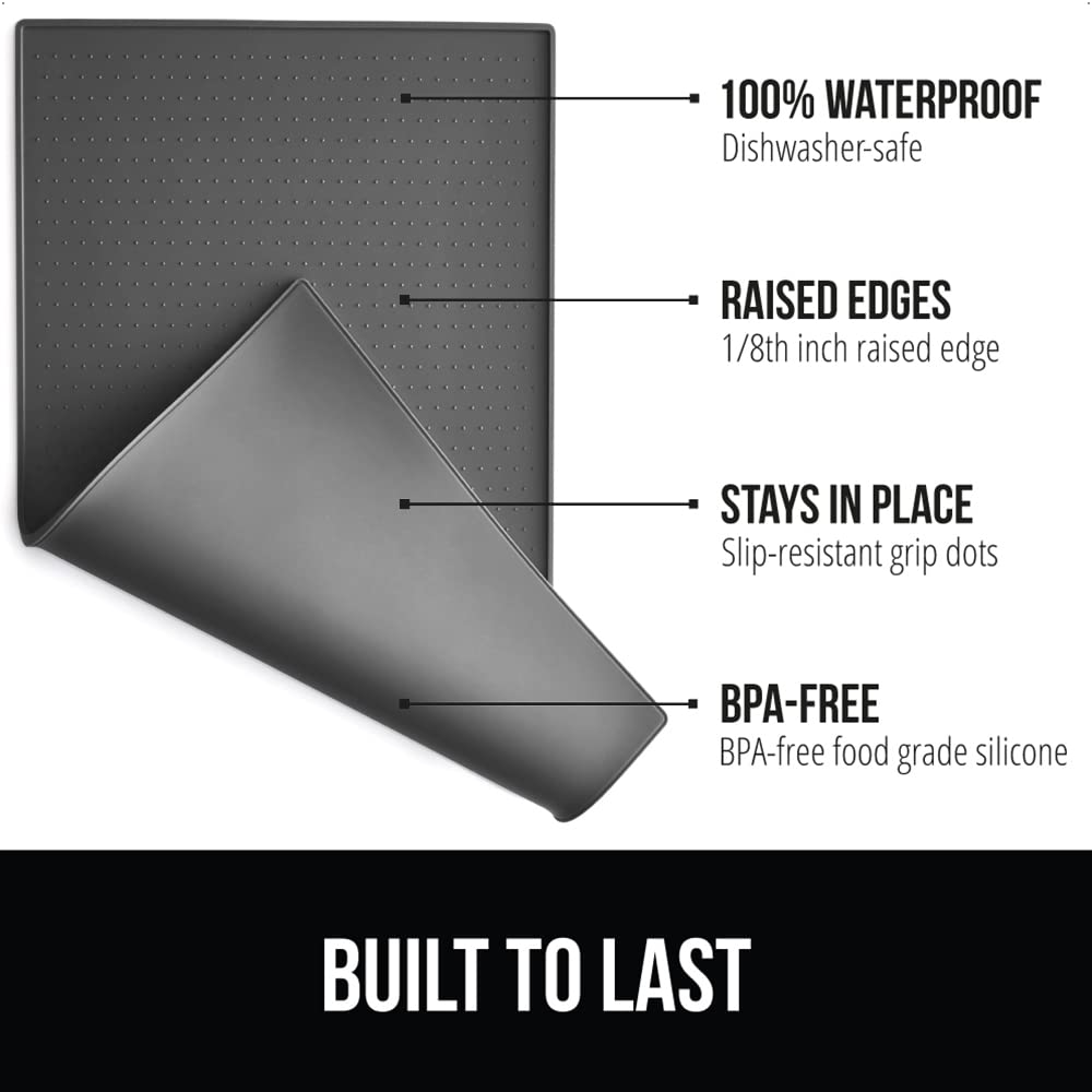 Gorilla Grip almohadilla de silicona 100% sin BPA, segura para alimentos.