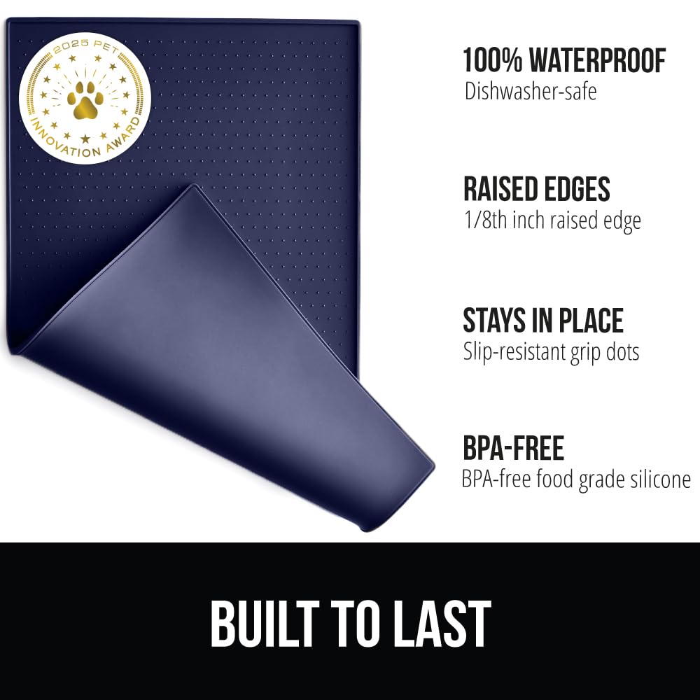 Gorilla Grip borde elevado para contener derrames y proteger el suelo.
