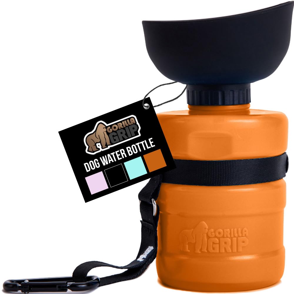 GORILLA GRIP botella de agua para perros de 20 onzas lista para beber durante el paseo