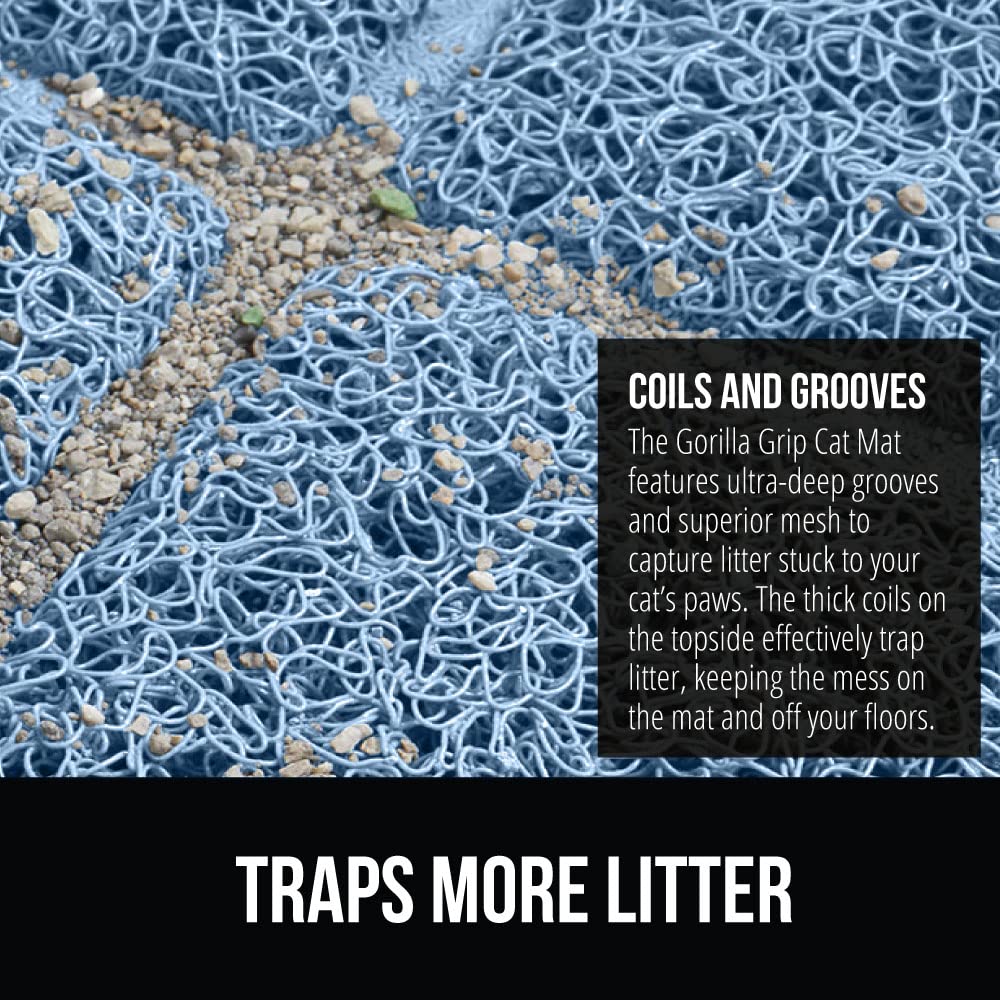 GORILLA GRIP: diseño resistente al agua para proteger el suelo.