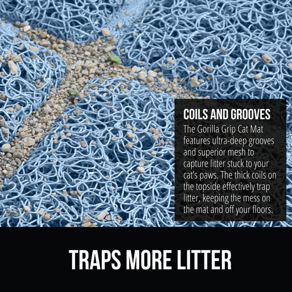 GORILLA GRIP: diseño resistente al agua para proteger el suelo.