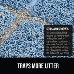 GORILLA GRIP: diseño resistente al agua para proteger el suelo.