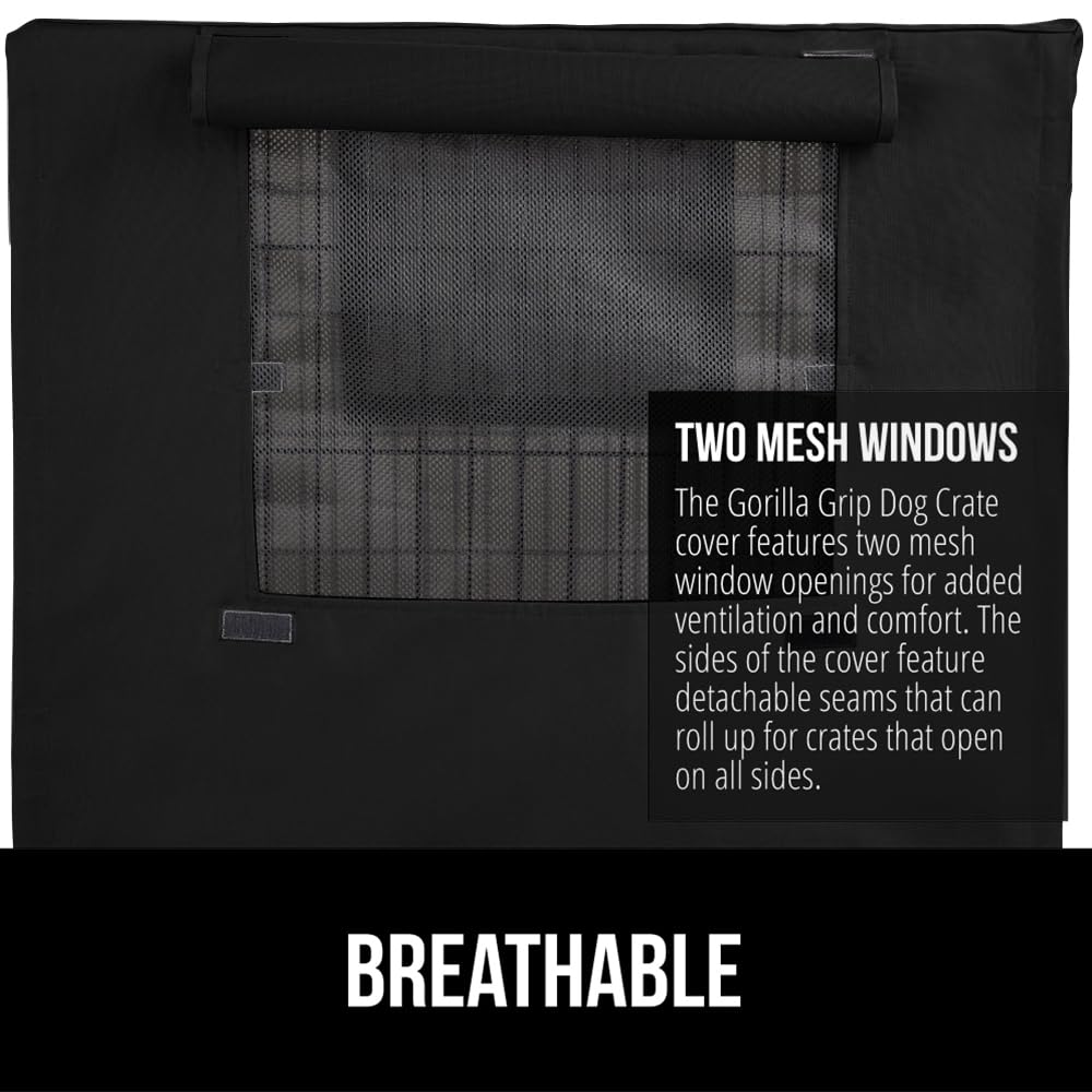 Gorilla Grip funda jaula perro ventilación ajustable: cómodo flujo de aire sin corrientes.