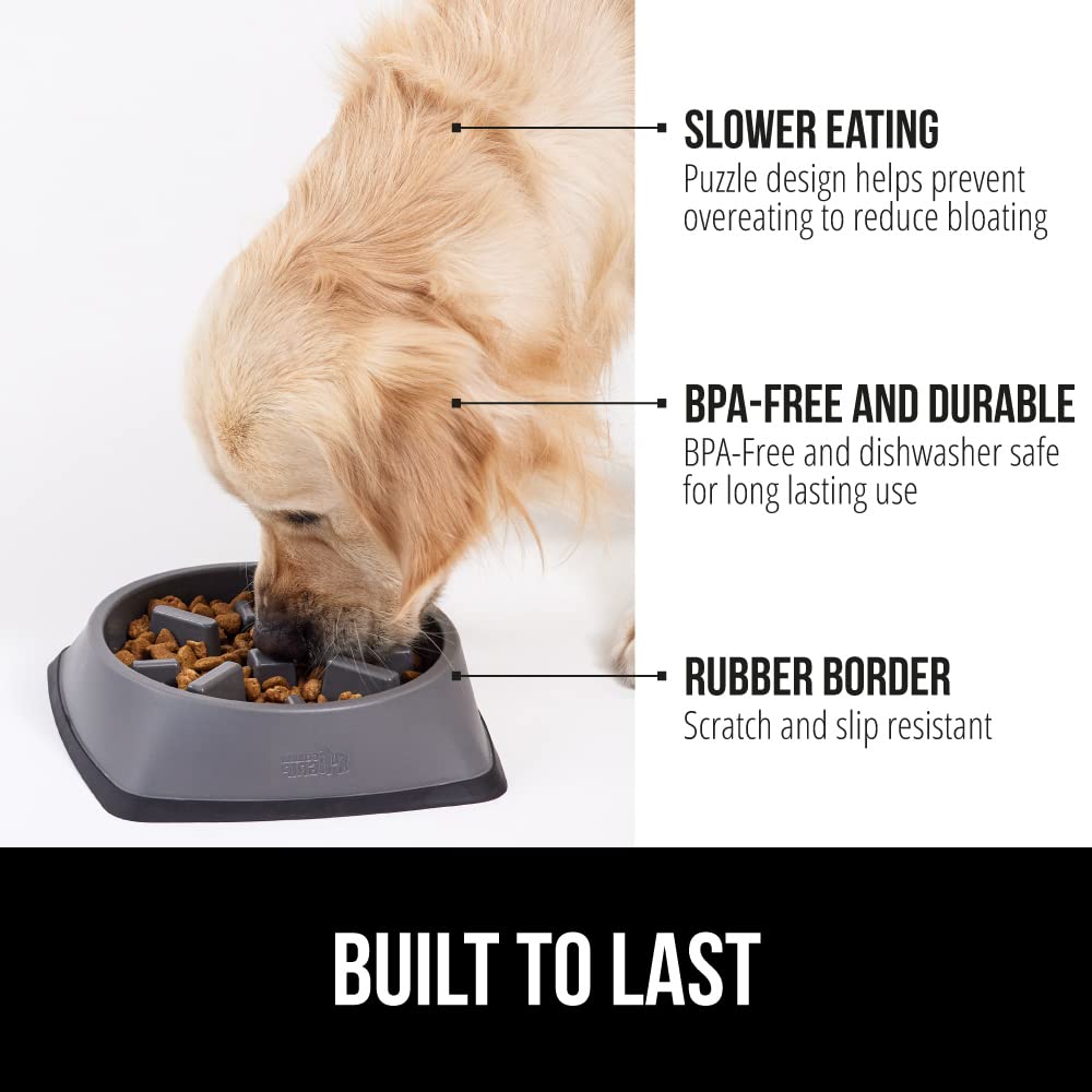 Base antideslizante Gorilla Grip mantiene el tazón estable durante la comida.