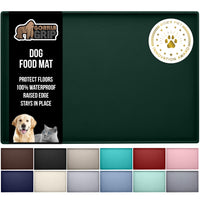 GORILLA GRIP mat para mascotas impermeable con borde elevado, evita derrames.
