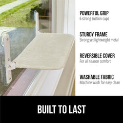 GORILLA GRIP seis-ventosas-sujecion: sujeción robusta en la ventana para gatos