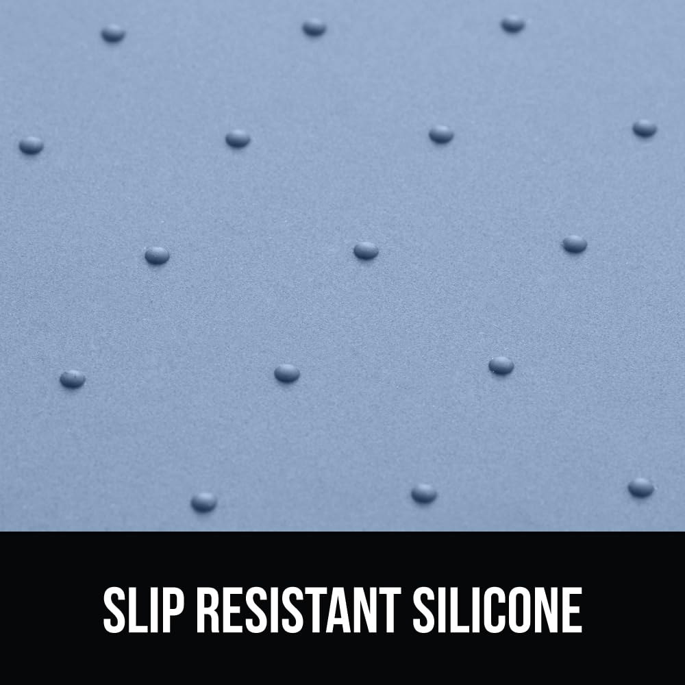 GORILLA GRIP silicona-sin-bpa azul segura para alimentos y fáciles de limpiar