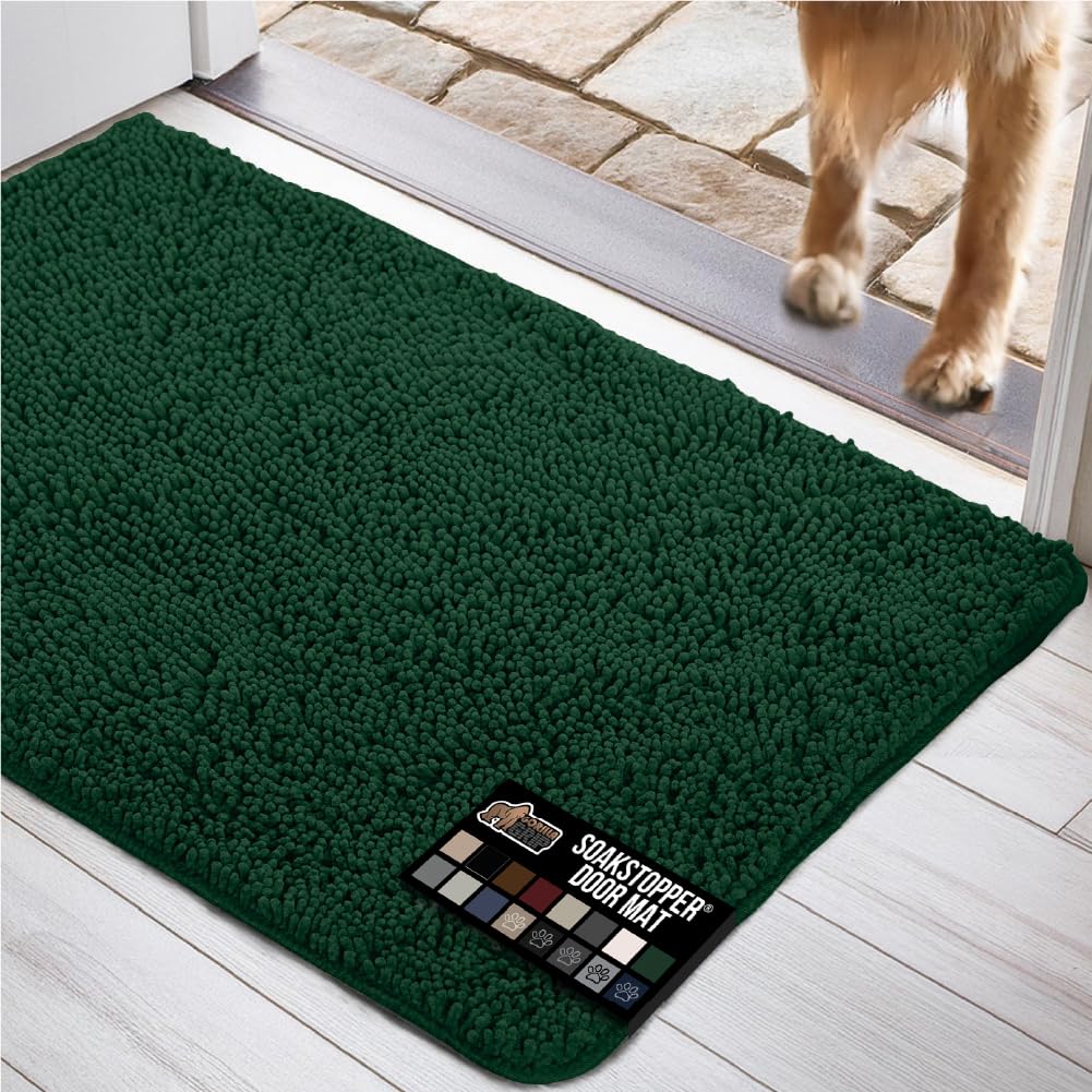 GORILLA GRIP SoakStopper: alfombra-puerta-absorbente, mantiene pisos secos y limpios.