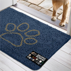 GORILLA GRIP SOAKSTOPPER alfombrilla azul marino para entrada, absorbe humedad y suciedad.