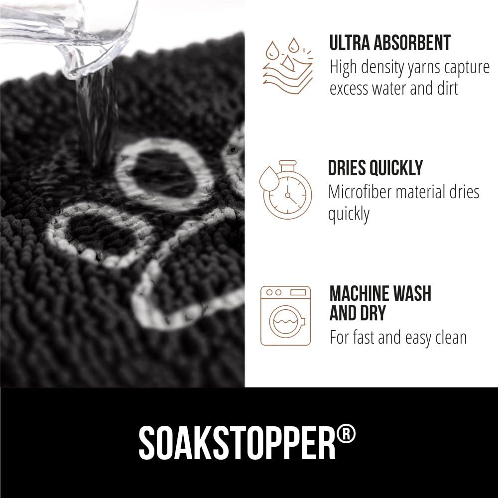 GORILLA GRIP SOAKSTOPPER chenilla-densa tacto suave y humedad
