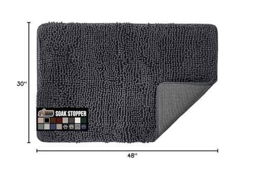 GORILLA GRIP SOAKSTOPPER: chenille densa y suave bajo las patas