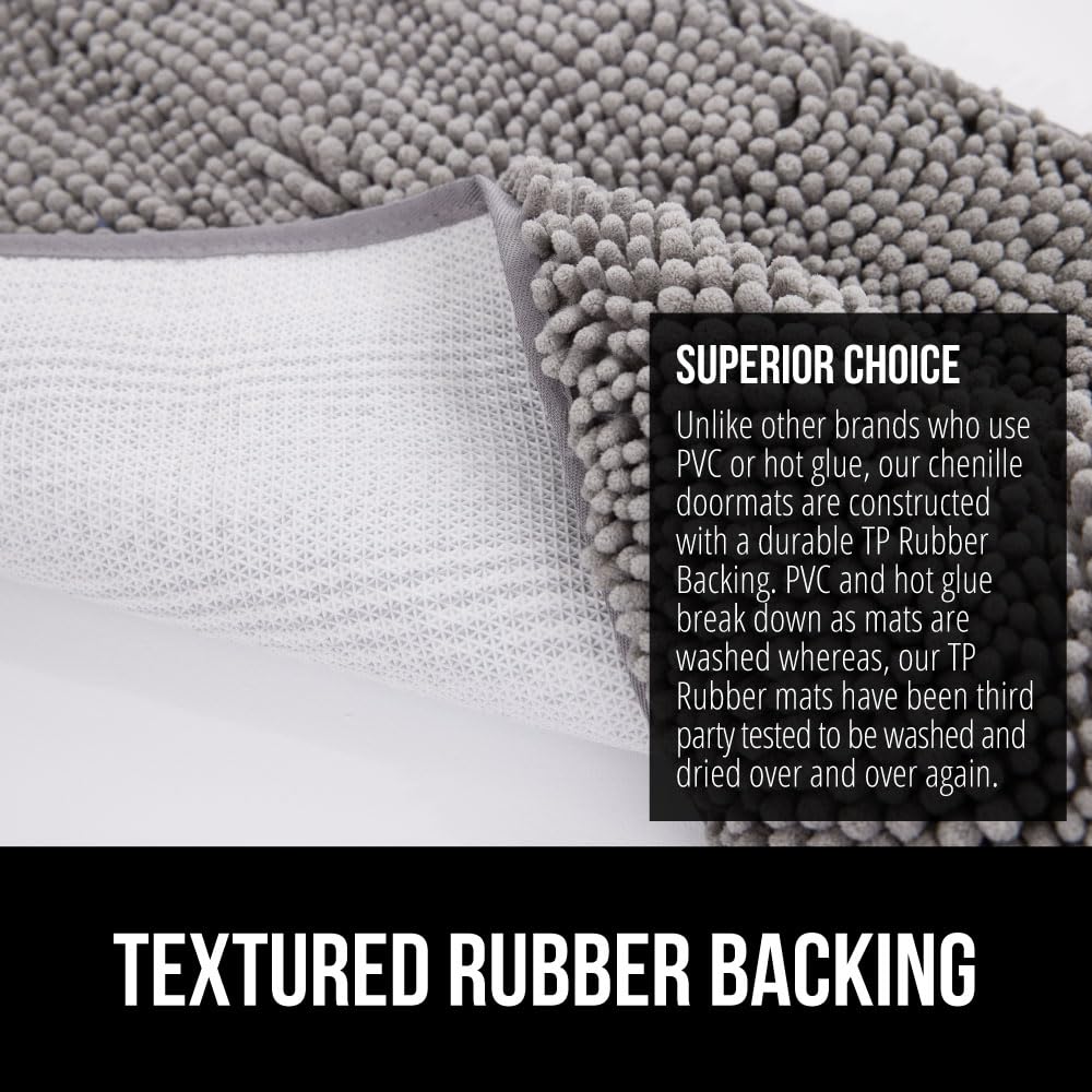 GORILLA GRIP SOAKSTOPPER: lavable a máquina y resistente al desvanecimiento.