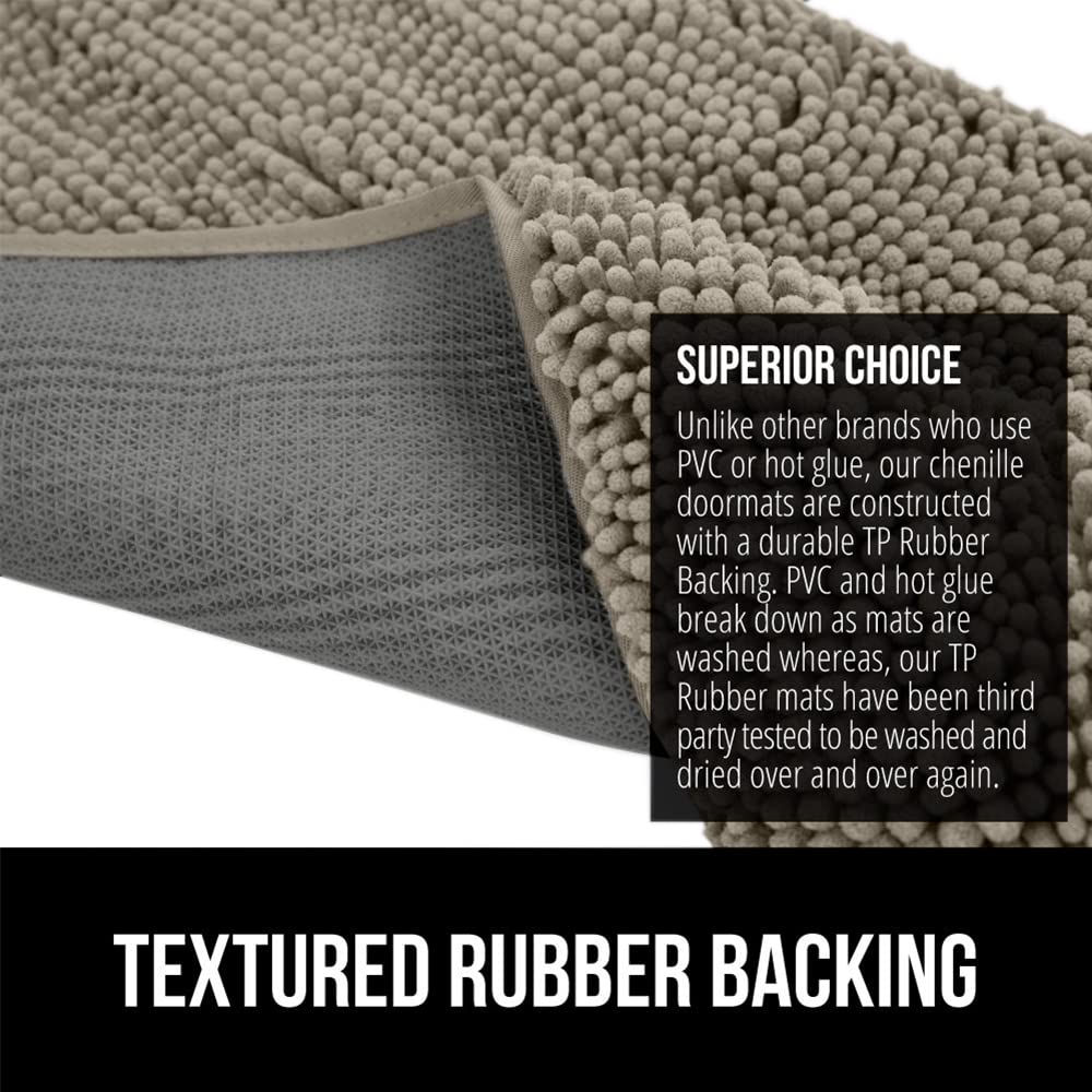 Lavable a máquina y resistente al desvanecimiento con Gorilla Grip SOAKSTOPPER.