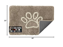 Pila chenille densa de Gorilla Grip SOAKSTOPPER para suavidad bajo los pies
