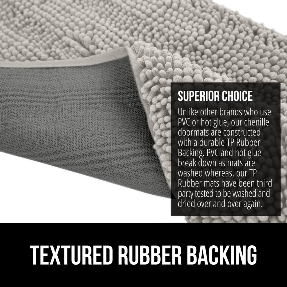 GORILLA GRIP SoakStopper se seca rápidamente gracias a la chenille microfibra.