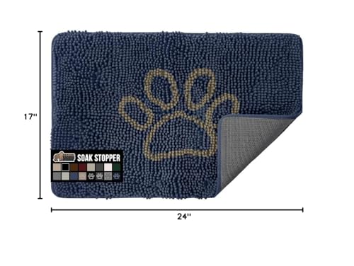 Textura chenille densa de GORILLA GRIP SoakStopper atrapa suciedad.