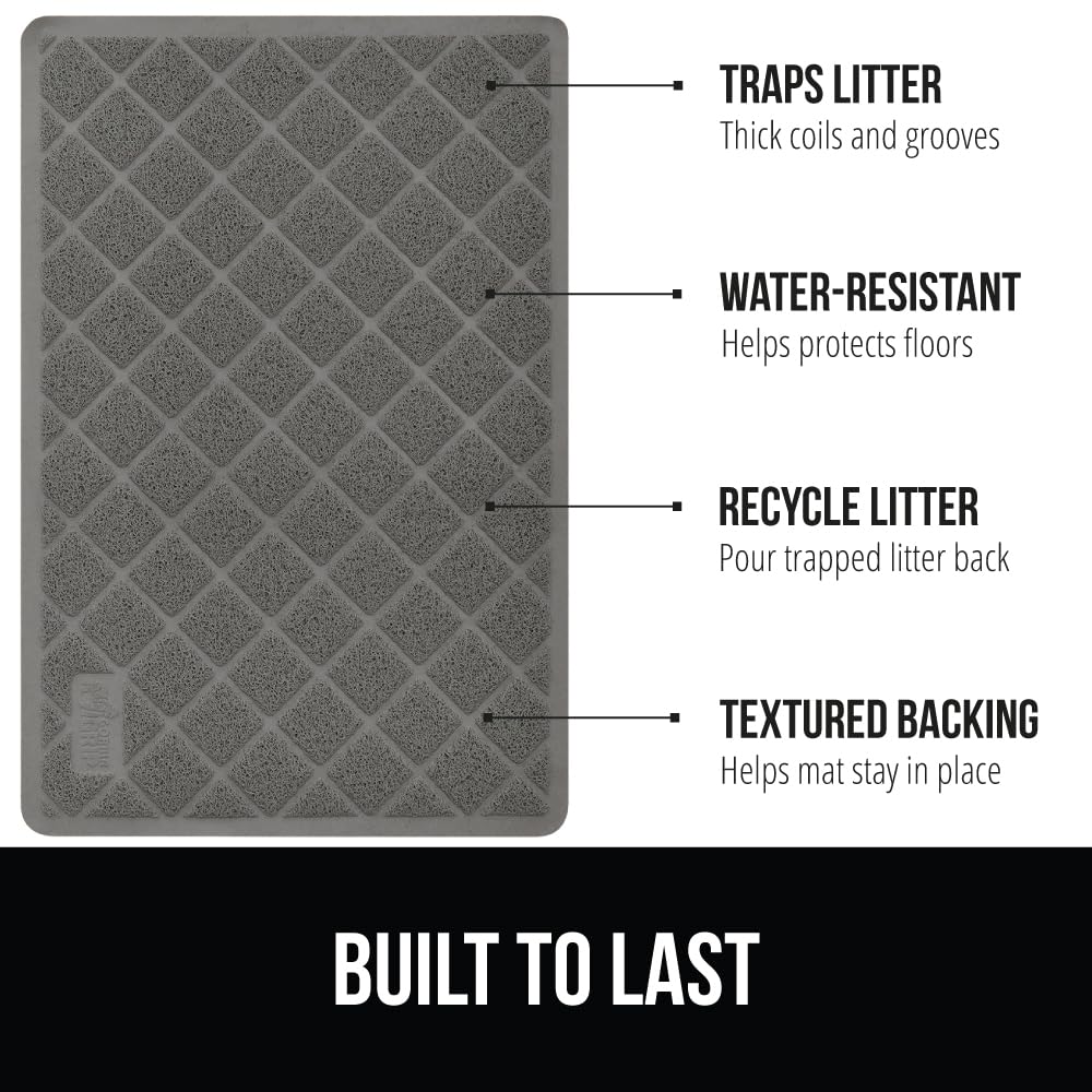 GORILLA GRIP Surcos profundos retienen la arena y reducen el desorden.