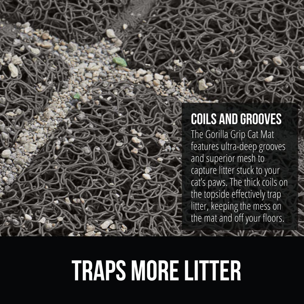 GORILLA GRIP, superficie resistente al agua, protege los suelos de derrames.