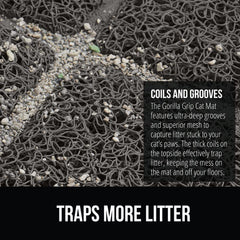GORILLA GRIP, superficie resistente al agua, protege los suelos de derrames.