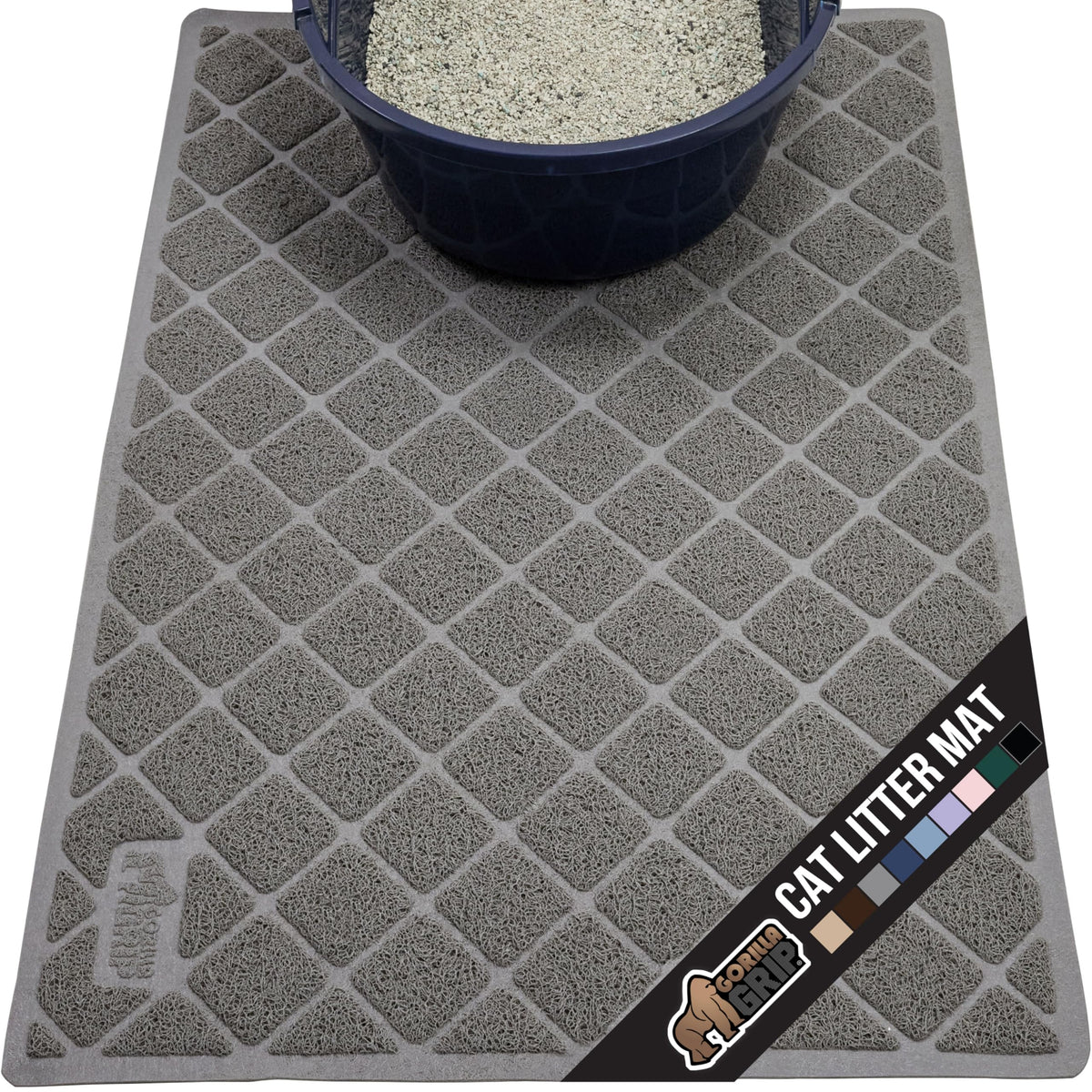 GORILLA GRIP tapete-caja-arena-original recoge la arena y mantiene el suelo limpio