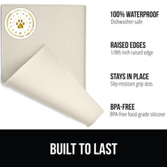 GORILLA GRIP: tapete-impermeable de silicona para evitar manchas de comida y agua.