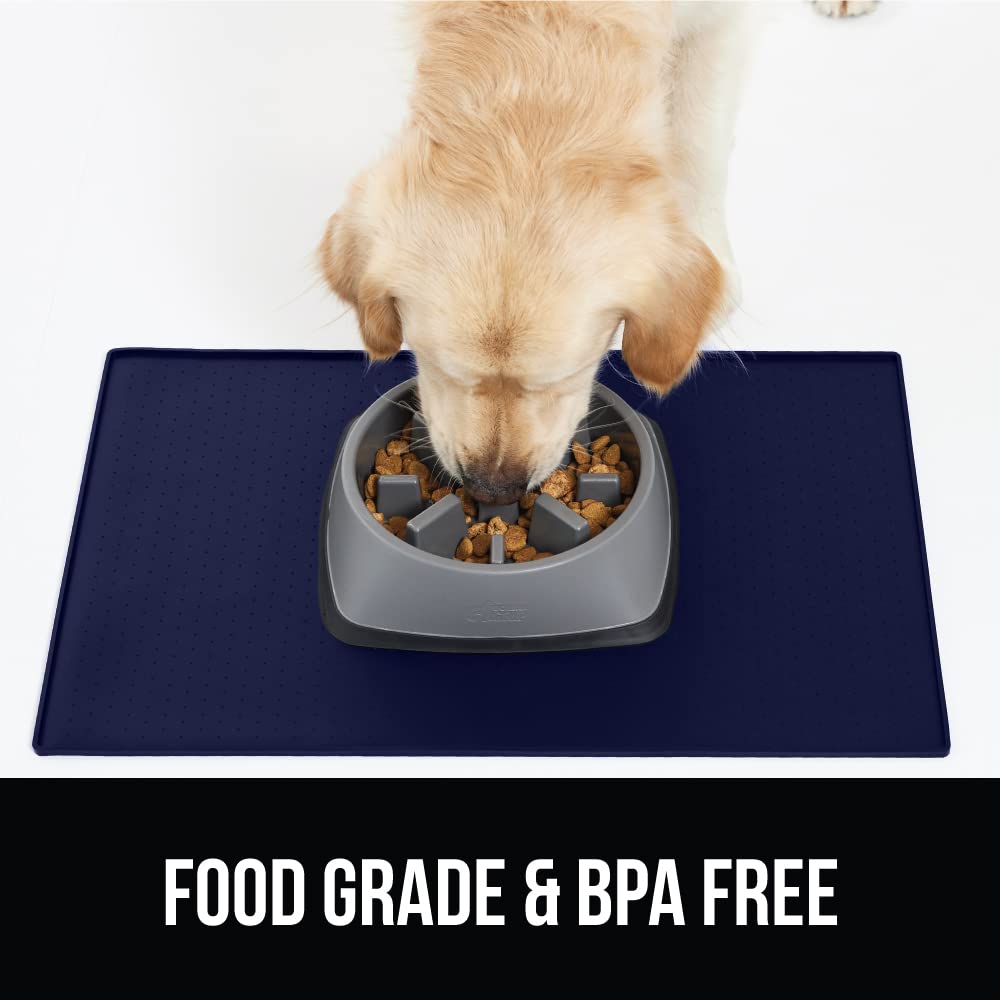 Fácil de limpiar Gorilla Grip bajo fuentes y bebederos para mascotas.
