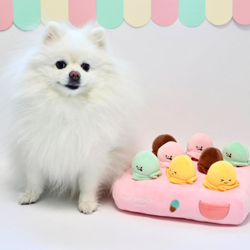 GOSUNY TOYS regalo para perros, peluche rosa encantador para momentos divertidos