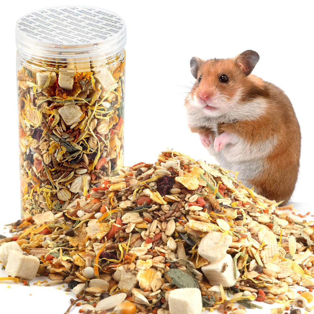 Gourmet Hamster Gerbil Food: mezcla equilibrada y pellets para digestión saludable